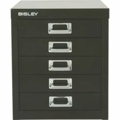 Bisley® 5-Drawer Steel Desktop Multidrawer Storage Cabinet, Black (MD5-BK) 5 Bisley® 5-Drawer Steel Desktop Multidrawer Storage Cabinet, Black (MD5-BK) -STAPLES Sales s0821790 sc7