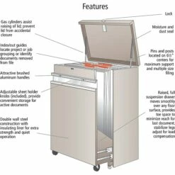 Safco® Steel MasterFile 2 For 24" X 36" Documents, Autumn Haze 7 Safco® Steel MasterFile 2 For 24" X 36" Documents, Autumn Haze -STAPLES Sales s0822372 sc7