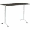 Iceberg Arc Adjustable Height Rectangular Conference Table, Gray Walnut/Silver Legs, 30"-42"H X 60"W X 30"D 2 Iceberg Arc Adjustable Height Rectangular Conference Table, Gray Walnut/Silver Legs, 30"-42"H X 60"W X 30"D -STAPLES Sales s0863839 sc7