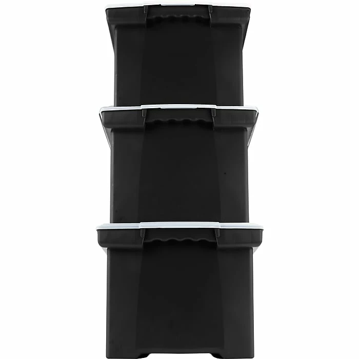 Storex Storage Plastic File Tote With Comfort Grips, Letter/Legal Size, Black/Clear (61528U01C) 7 Storex Storage Plastic File Tote With Comfort Grips, Letter/Legal Size, Black/Clear (61528U01C) - Image 5