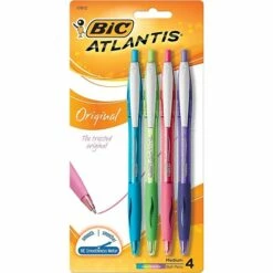 BIC Glide Original Retractable Ballpoint Pens, Medium, Assorted Fashion Colors, 4/Pack 16 BIC Glide Original Retractable Ballpoint Pens, Medium, Assorted Fashion Colors, 4/Pack -STAPLES Sales s0903765 sc7