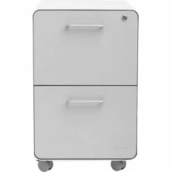 Poppin White + Light Gray Stow File Cabinet With Casters, 2-Drawer, Letter/Legal Size 11 Poppin White + Light Gray Stow File Cabinet With Casters, 2-Drawer, Letter/Legal Size -STAPLES Sales s0948559 sc7