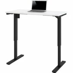 Bestar® 48"W Electric Height Adjustable Table, White (65857-17)