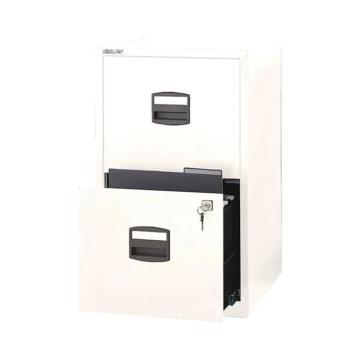 Bisley 2 Drawer Vertical File, White, Letter, 17''W (FILE2-WH) 4 Bisley 2 Drawer Vertical File, White, Letter, 17''W (FILE2-WH) - Image 2
