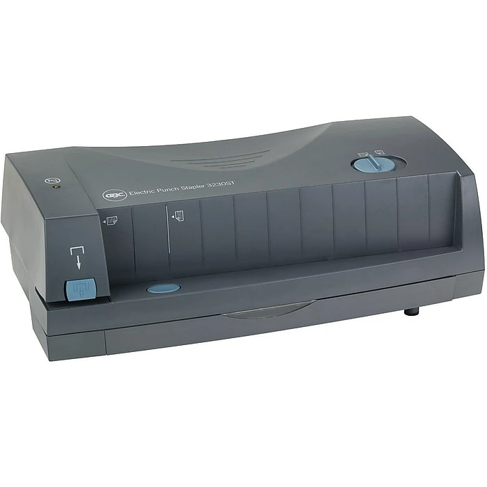 Swingline Automatic Electric 2 Or 3 Hole Punch/Stapler, 24 Sheet Capacity , Gray (7704280) 4 Swingline Automatic Electric 2 Or 3 Hole Punch/Stapler, 24 Sheet Capacity , Gray (7704280) - Image 2