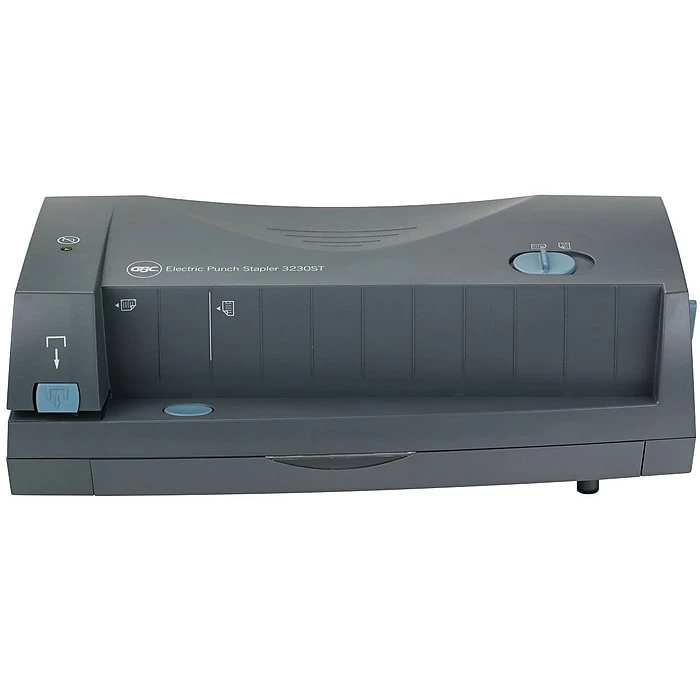 Swingline Automatic Electric 2 Or 3 Hole Punch/Stapler, 24 Sheet Capacity , Gray (7704280) 5 Swingline Automatic Electric 2 Or 3 Hole Punch/Stapler, 24 Sheet Capacity , Gray (7704280) - Image 3