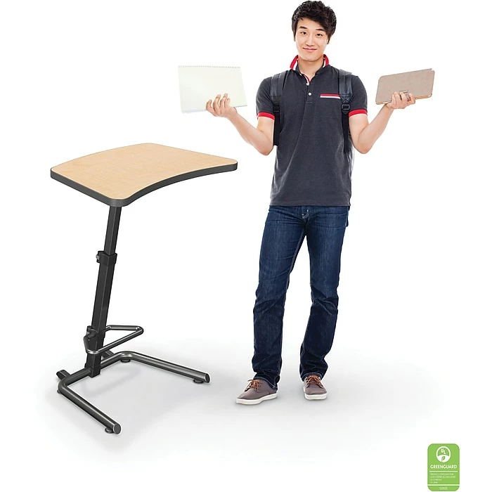 BALT Up-Rite Student 43"H Adjustable Desk, Laminate (90532-7909-BK) 5 BALT Up-Rite Student 43"H Adjustable Desk, Laminate (90532-7909-BK) - Image 3