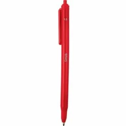 Staples® Simply® Ballpoint Retractable Pens Med 1.0mm Red 12pk [50789]