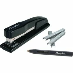 Swingline Commercial Desk Stapler Value Pack (Premium Staples & Staple Remover Included), 20 Sheets, Black (44420)