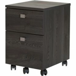 Interface 2-Drawer Mobile File Cabinet, Gray Oak