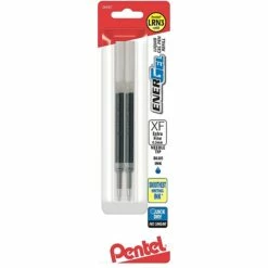 Pentel, EnerGel Refills, 0.3mm Needle Tip, Blue, 2-PK (LRN3BP2C)