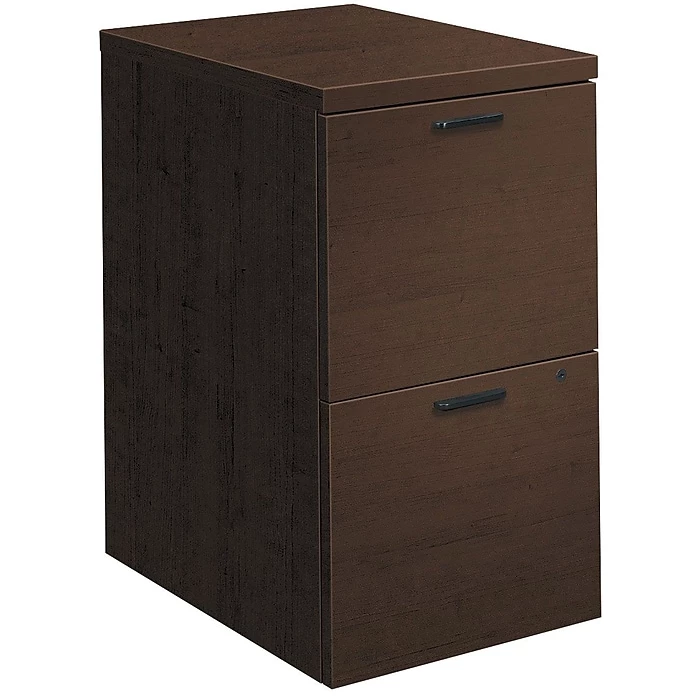 HON 10500 Series Mobile Pedestal, 2 File Drawers, 15-3/4"W X 22-3/4"D, Mocha Finish (HON105104MOMO) 3 HON 10500 Series Mobile Pedestal, 2 File Drawers, 15-3/4"W X 22-3/4"D, Mocha Finish (HON105104MOMO)