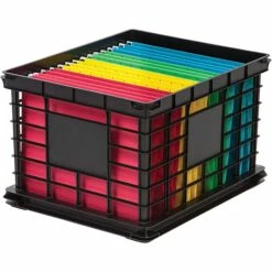 IRIS Staples® File Storage Plastic Crate, Letter/Legal Size, Clear (STP-54269) 7 IRIS Staples® File Storage Plastic Crate, Letter/Legal Size, Clear (STP-54269) -STAPLES Sales s1131931 sc7
