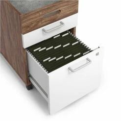 Union & Scale™ Essentials 2-Drawer Vertical File Cabinet, Mobile/Pedestal, Letter/Legal, White/Espresso, 21" (UN56968) 12 Union & Scale™ Essentials 2-Drawer Vertical File Cabinet, Mobile/Pedestal, Letter/Legal, White/Espresso, 21" (UN56968) -STAPLES Sales s1201589 sc7