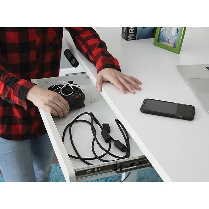 Motionwise 24" X 48" Electric Height Adjustable Desk, Home Office Style, Snow White (SDG48W) 8 Motionwise 24" X 48" Electric Height Adjustable Desk, Home Office Style, Snow White (SDG48W) - Image 6