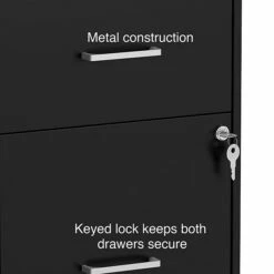 Staples 2-Drawer Light Duty Vertical File Cabinet, Locking, Letter, Black, 22"D (52153) 14 Staples 2-Drawer Light Duty Vertical File Cabinet, Locking, Letter, Black, 22"D (52153) -STAPLES Sales s1212878 sc7