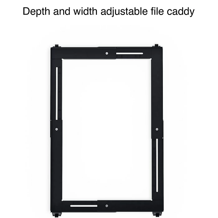 Staples Adjustable File Caddy, Letter/Legal, Black (52140) 5 Staples Adjustable File Caddy, Letter/Legal, Black (52140) - Image 3