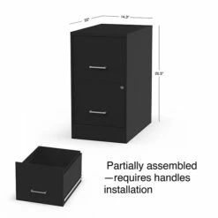 Staples 2-Drawer Light Duty Vertical File Cabinet, Locking, Letter, Black, 22"D (52153) 16 Staples 2-Drawer Light Duty Vertical File Cabinet, Locking, Letter, Black, 22"D (52153) -STAPLES Sales s1212935 sc7