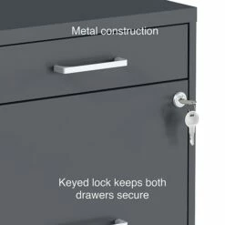 Staples 3-Drawer Light Duty Vertical File Cabinet, Locking, Letter, Charcoal, 18"D (52154) 14 Staples 3-Drawer Light Duty Vertical File Cabinet, Locking, Letter, Charcoal, 18"D (52154) -STAPLES Sales s1212953 sc7