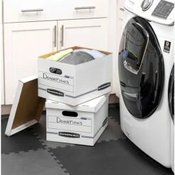 Bankers Box Stor/File Corrugated File Storage Boxes, Lift-Off Lid, Letter/Legal Size, White/Blue, 20/Pack (0070333) 11 Bankers Box Stor/File Corrugated File Storage Boxes, Lift-Off Lid, Letter/Legal Size, White/Blue, 20/Pack (0070333) -STAPLES Sales s1213044 sc7