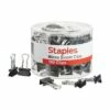 Staples 0.5"W Binder Clips, Micro, Black, 100/Pack (15340) -STAPLES Sales s1215150 sc7