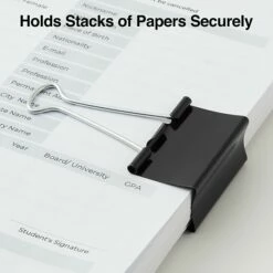 Staples 2" Binder Clips, Large, Black, 12/Pack (10669) 9 Staples 2" Binder Clips, Large, Black, 12/Pack (10669) -STAPLES Sales s1215190 sc7