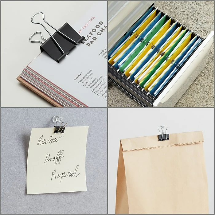 Staples 2" Binder Clips, Large, Black, 12/Pack (10669) 7 Staples 2" Binder Clips, Large, Black, 12/Pack (10669) - Image 5