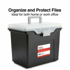 TRU RED™ Portable File Tote, Letter Size, Black, 4/Carton (TR57622CT) 24 TRU RED™ Portable File Tote, Letter Size, Black, 4/Carton (TR57622CT) -STAPLES Sales s1219613 sc7