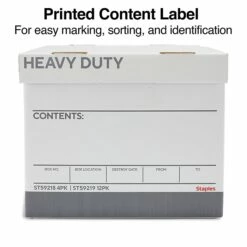 Staples Heavy Duty File Box, Lift Off Lid, Letter/Legal, White/Gray, 12/Carton (TR59219) 13 Staples Heavy Duty File Box, Lift Off Lid, Letter/Legal, White/Gray, 12/Carton (TR59219) -STAPLES Sales s1219662 sc7