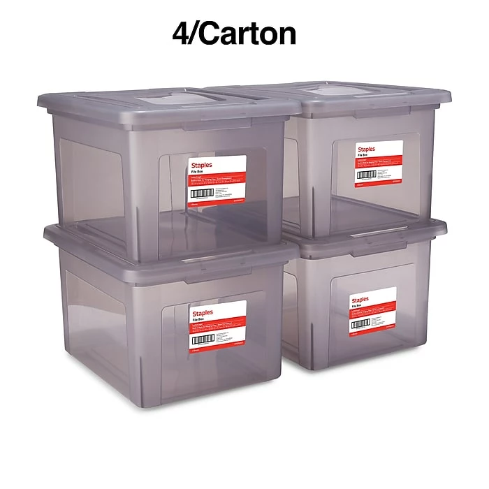 TRU RED™ Hanging File Box, Snap Lid, Letter/Legal Size, Frost Gray, 4/Carton (TR57623CT) 10 TRU RED™ Hanging File Box, Snap Lid, Letter/Legal Size, Frost Gray, 4/Carton (TR57623CT) - Image 8