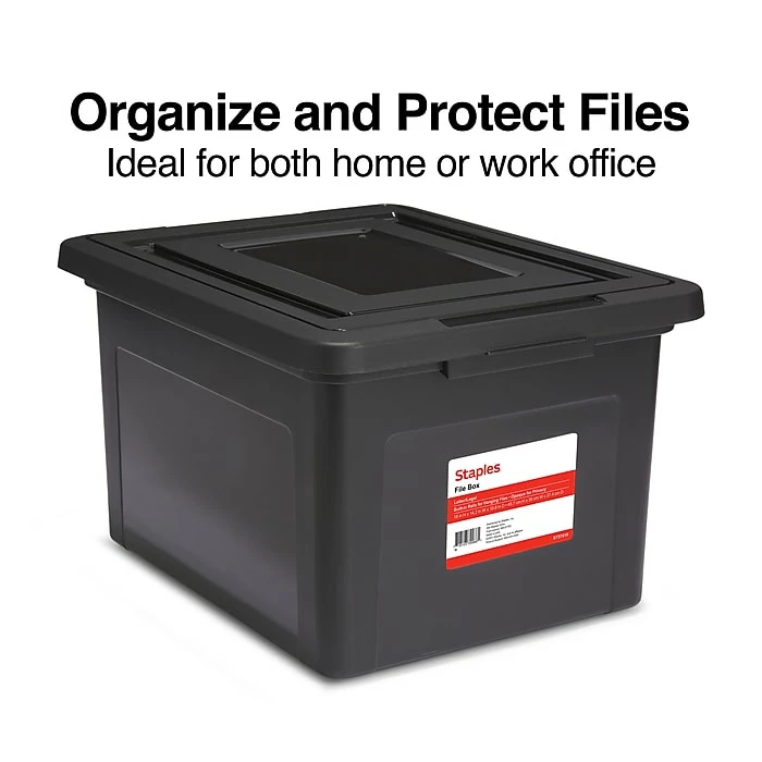 TRU RED™ Hanging File Box, Snap Lid, Letter/Legal Size, Frost Gray, 4/Carton (TR57623CT) 16 TRU RED™ Hanging File Box, Snap Lid, Letter/Legal Size, Frost Gray, 4/Carton (TR57623CT) - Image 14