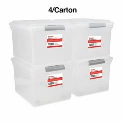 TRU RED™ Store & Slide Hanging File Box, Latch Lid, Letter/Legal Size, Clear, 4/Carton (TR57621CT) 19 TRU RED™ Store & Slide Hanging File Box, Latch Lid, Letter/Legal Size, Clear, 4/Carton (TR57621CT) -STAPLES Sales s1219686 sc7