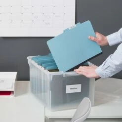 TRU RED™ Store & Slide Hanging File Box, Latch Lid, Letter/Legal Size, Clear, 4/Carton (TR57621CT) 17 TRU RED™ Store & Slide Hanging File Box, Latch Lid, Letter/Legal Size, Clear, 4/Carton (TR57621CT) -STAPLES Sales s1219687 sc7