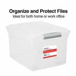 TRU RED™ Store & Slide Hanging File Box, Latch Lid, Letter/Legal Size, Clear, 4/Carton (TR57621CT) 21 TRU RED™ Store & Slide Hanging File Box, Latch Lid, Letter/Legal Size, Clear, 4/Carton (TR57621CT) -STAPLES Sales s1219695 sc7