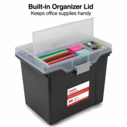 TRU RED™ Portable File Tote, Letter Size, Black, 4/Carton (TR57622CT) 16 TRU RED™ Portable File Tote, Letter Size, Black, 4/Carton (TR57622CT) -STAPLES Sales s1219698 sc7