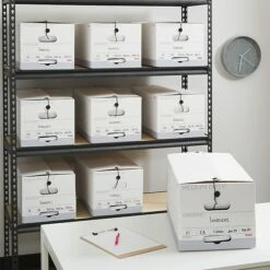 Staples Medium Duty File Box, String And Button Lid, Letter, White/Gray, 12/Case (TR59221) 16 Staples Medium Duty File Box, String And Button Lid, Letter, White/Gray, 12/Case (TR59221) -STAPLES Sales s1219709 sc7