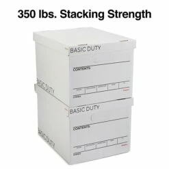 Staples File Box, Lift Off Lid, Letter/Legal, White/Black, 20/Case (TR59212) 12 Staples File Box, Lift Off Lid, Letter/Legal, White/Black, 20/Case (TR59212) -STAPLES Sales s1219716 sc7