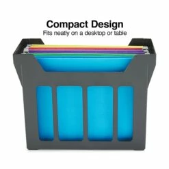 Staples File Caddy With File Folders, Letter Size, Black (10613)