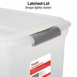 TRU RED™ Store & Slide Hanging File Box, Latch Lid, Letter/Legal Size, Clear, 4/Carton (TR57621CT) 14 TRU RED™ Store & Slide Hanging File Box, Latch Lid, Letter/Legal Size, Clear, 4/Carton (TR57621CT) -STAPLES Sales s1219743 sc7