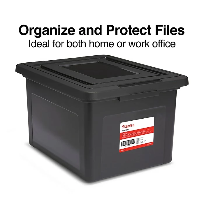 TRU RED™ Hanging File Box, Snap Lid, Letter/Legal Size, Frost Gray, 4/Carton (TR57623CT) 12 TRU RED™ Hanging File Box, Snap Lid, Letter/Legal Size, Frost Gray, 4/Carton (TR57623CT) - Image 10