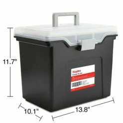 TRU RED™ Portable File Tote, Letter Size, Black, 4/Carton (TR57622CT) 18 TRU RED™ Portable File Tote, Letter Size, Black, 4/Carton (TR57622CT) -STAPLES Sales s1219755 sc7