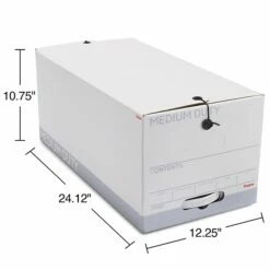 Staples Medium Duty File Box, String And Button Lid, Letter, White/Gray, 12/Case (TR59221) 14 Staples Medium Duty File Box, String And Button Lid, Letter, White/Gray, 12/Case (TR59221) -STAPLES Sales s1219767 sc7