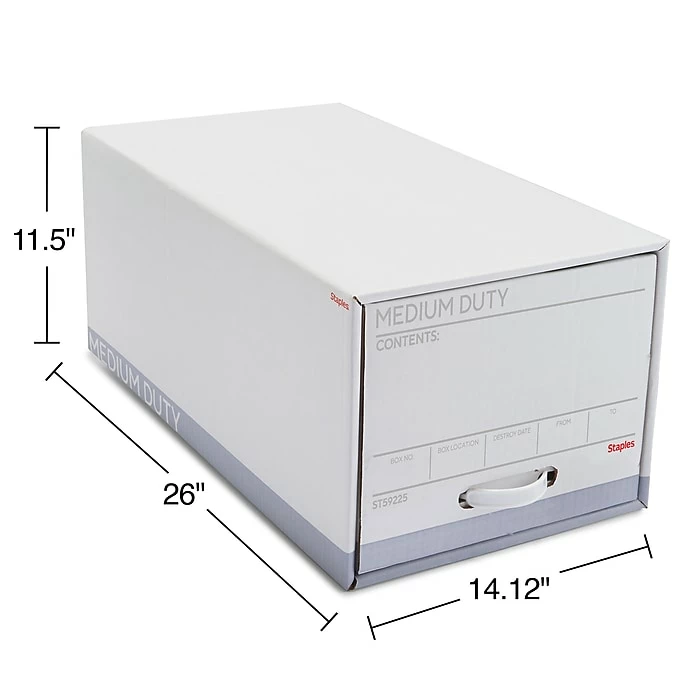 Staples Medium Duty File Drawers, Letter, White/Gray, 6/Carton (TR59225) 7 Staples Medium Duty File Drawers, Letter, White/Gray, 6/Carton (TR59225) - Image 5
