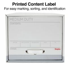 Staples Medium Duty File Drawers, Letter, White/Gray, 6/Carton (TR59225) 13 Staples Medium Duty File Drawers, Letter, White/Gray, 6/Carton (TR59225) -STAPLES Sales s1219782 sc7