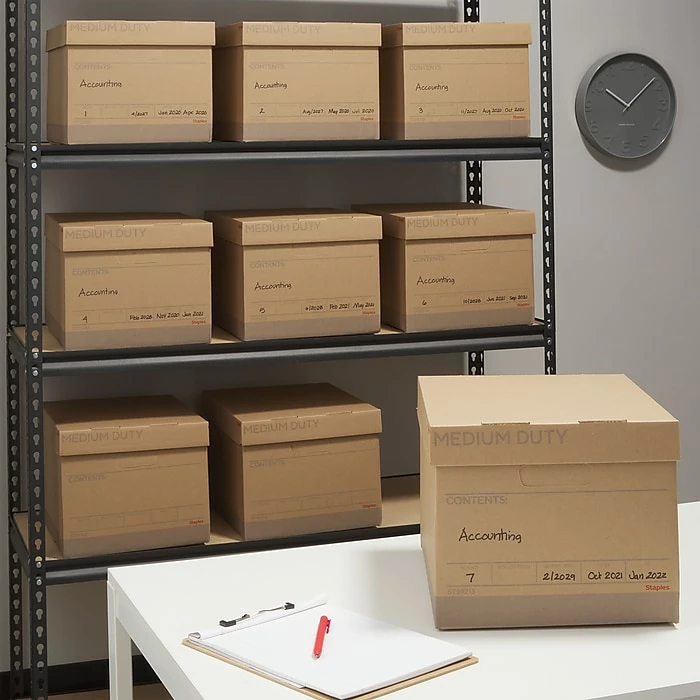 Staples Medium Duty File Box, Lift Off Lid, Letter/Legal, Brown/Gray, 12/Carton (TR59213) 9 Staples Medium Duty File Box, Lift Off Lid, Letter/Legal, Brown/Gray, 12/Carton (TR59213) - Image 7