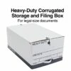 Staples Heavy Duty File Box, String And Button Lid, Legal, White/Gray, 4/Pack (TR59224) 2 Staples Heavy Duty File Box, String And Button Lid, Legal, White/Gray, 4/Pack (TR59224) -STAPLES Sales s1219787 sc7