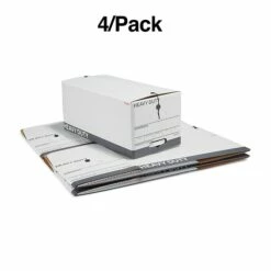 Staples Heavy Duty File Box, String And Button Lid, Letter, White/Gray, 4/Pack (TR59222) 17 Staples Heavy Duty File Box, String And Button Lid, Letter, White/Gray, 4/Pack (TR59222) -STAPLES Sales s1219798 sc7