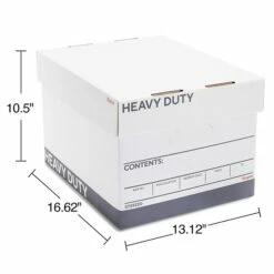 Staples Triple Wall Heavy Duty File Box, Lift Off Lid, Letter/Legal, White/Gray, 12/Carton (TR59220) -STAPLES Sales s1219811 sc7