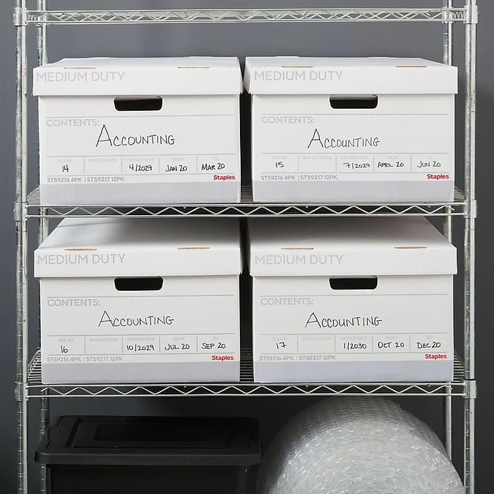 Staples Medium Duty File Box, Lift Off Lid, Legal, White/Gray, 12/Carton (TR59217) 9 Staples Medium Duty File Box, Lift Off Lid, Legal, White/Gray, 12/Carton (TR59217) - Image 7