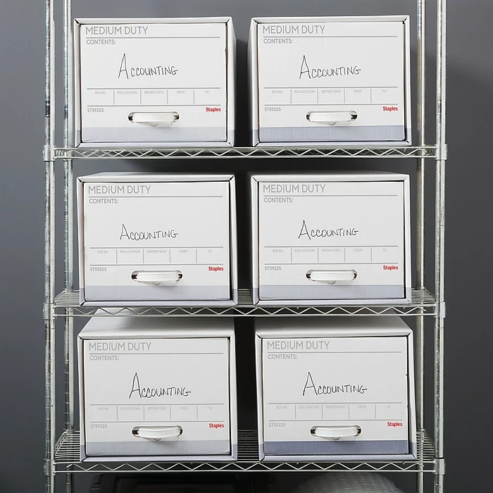 Staples Medium Duty File Drawers, Letter, White/Gray, 6/Carton (TR59225) 9 Staples Medium Duty File Drawers, Letter, White/Gray, 6/Carton (TR59225) - Image 7